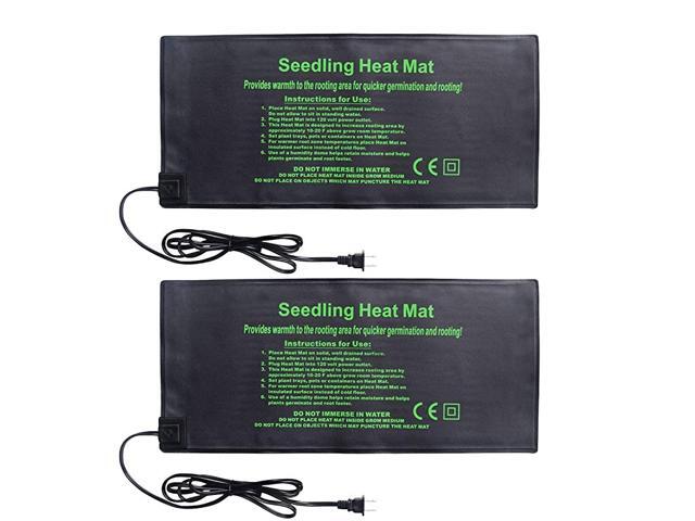 Seedling Heat Mat 2Pack Heating Mat Hydroponic Heating Pad Waterproof for Seed Germination Cloning and Plant Propagation S