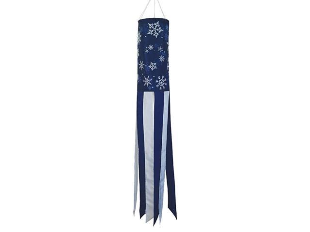 5146 Winter Wonderland 40Inch WindsockOutdoor Snowflake Decoration