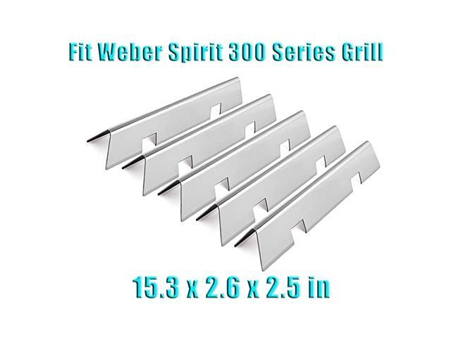 153 Stainless Steel Flavorizer Bars Heat Plates for Weber Spirit 300 Series E310 E320 S310 S320 with Front Control Knobs Weber Spirit II S310 E310