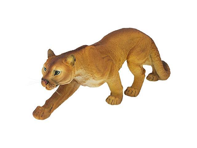 JQ5745 Prowling American Mountain Cougar Garden Statue 22 Inch Full Color