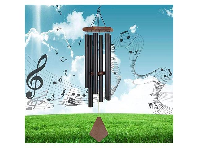 Memorial Wind Chime Outdoor Large Deep Tone WindChime with 6 Aluminum Tubes Elegant Melodic Sympathy Chimes Windbell HomeampGarden Decor Patio