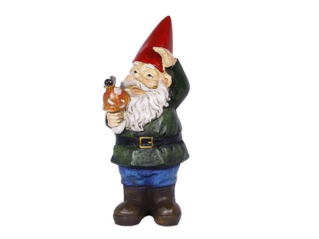 Gnome Holding Mushroom