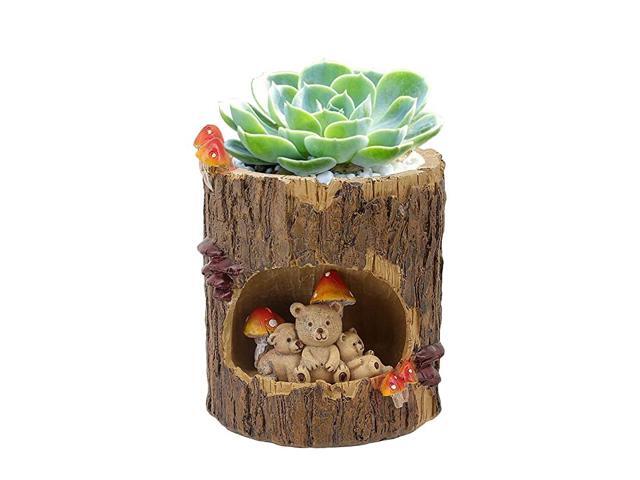 Creative Plants Pots Brush Pots Planter for Flower Sedum Succulent Plants Desk Garden Room Pot DecorSweet Bear