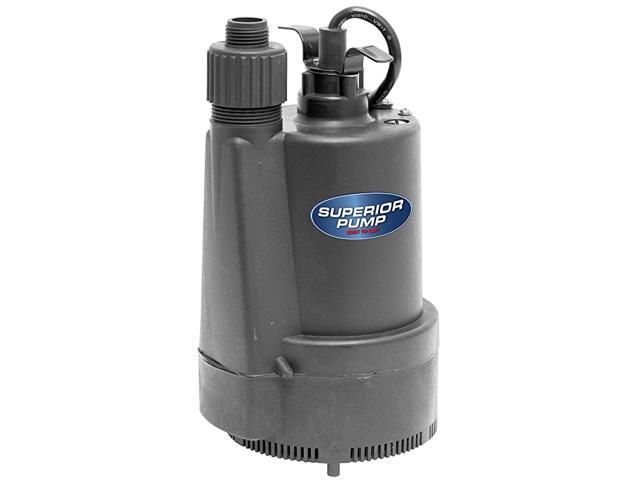 91330 13 HP Thermoplastic Submersible Utility Pump with 10Foot Cord