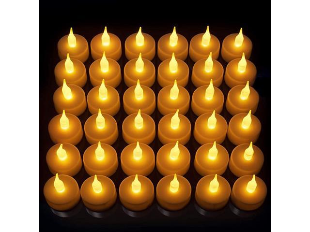 LED Candles Lasts 2X Longer Realistic Tea Lights Candles LED Tealight Candles Flickering Bright Tealights Battery OperatedPowered Flameless Candles