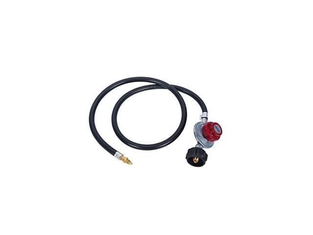 4FT 010PSI Adjustable High Pressure Propane Regulator Grill Connector with Hose for Tabletop GrillFire Pit Table Turkey FryerFish Fryer and More
