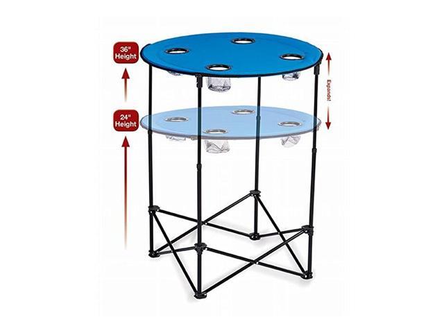 Portable Round Tailgate Table Extends From 24quot To 36quot