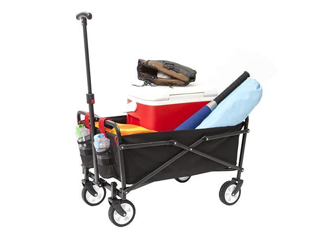 Wagon Garden Folding Utility Shopping CartBeach Red Navy Blue Regular Black