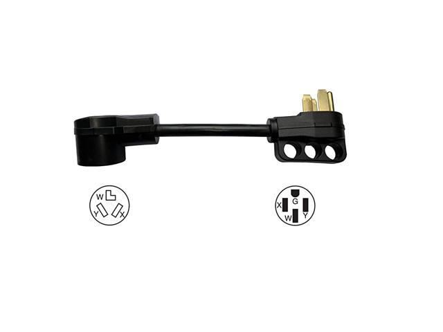 NEMA 1450P to 1030R 120V240V 30 Amp Welder Welding Dryer Power Cord Adapter Adaptor Connector Connecter
