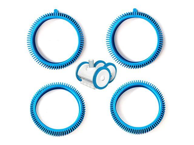 Front Tire and Rear Tire Combo Kit Replacement for The PoolCleaner Poolvergnuegen Front Tire Kit with Super Hump 896584000143 2Pack and Rear Tire