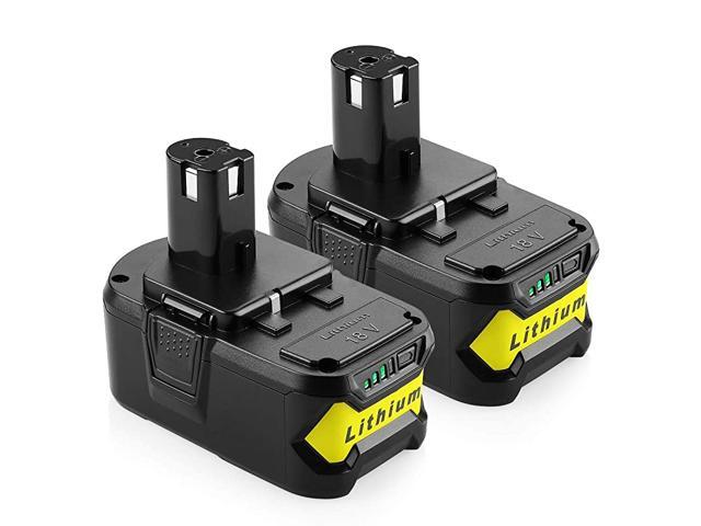 2Pack 4000mAh P102 Battery Replacement Ryobi 18V Lithium Battery for Ryobi 18 Volt ONE+ P107 P104 P105 P108 Cordless Tools Battery
