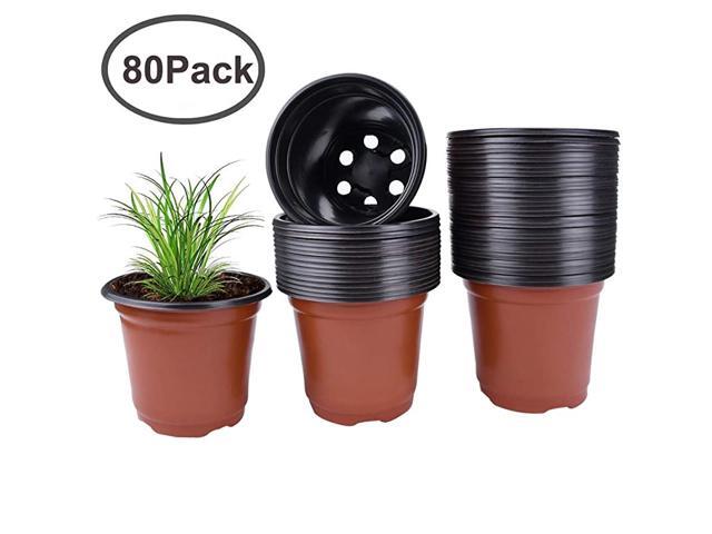 Plant Pot 80 Pack Flower Nursery Pots Starter Pot for Seedling Little Garden Pots to Repot Succulents and Small Plants 80Pack
