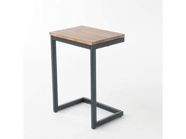 Bayrain Outdoor Firwood C Shaped Table Antique Finish