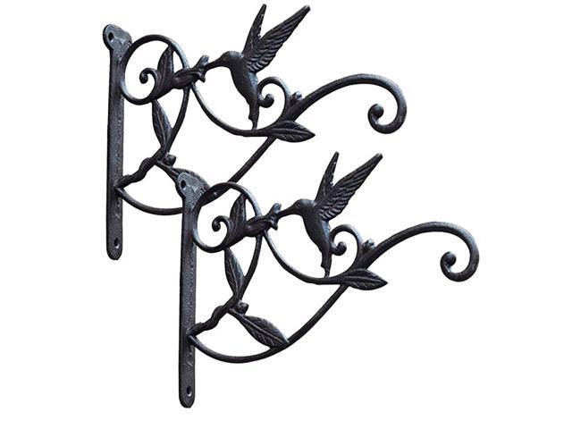 Iron Plant Hooks Vintage Wall Hanging Brackets for LanternsPlantersFlower Pot BasketsWind ChimesWind SpinnersBird FeedersGarden Patio Lawn Indoor
