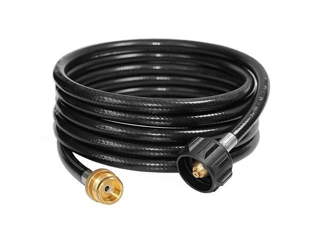 12 Feet Propane Tank Converter Adapter Hose Assembly Replacement for QCC1 Type1 LP Gas Tank with Safety Certified Connects Bulk Propane Appliances