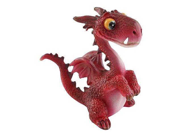 Miniature Fairy Garden and Terrarium Mini Dragon Statue Red