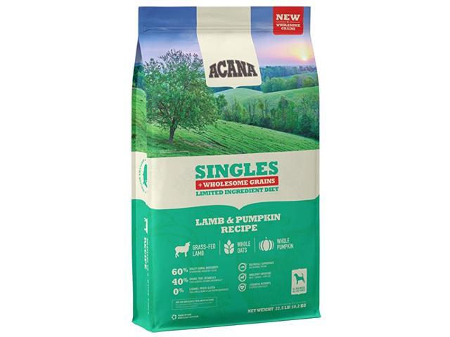 Singles Lamb amp Pumpkin + Wholesome Grains ProteinRich Real Meat Adult Dry Dog Food