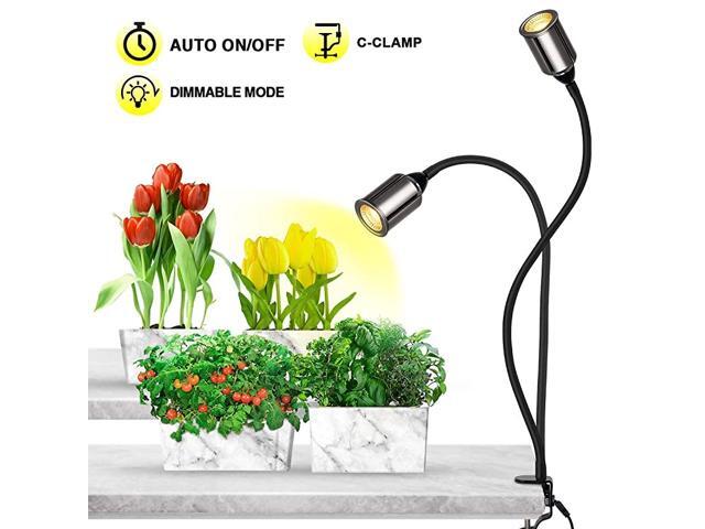 Grow Lights for Indoor PlantsFull Spectrum with Timer75W COB CREE Sunlike Plant Light with 361224H Timer5 Dimming LED Sunlight Growing Lamp for