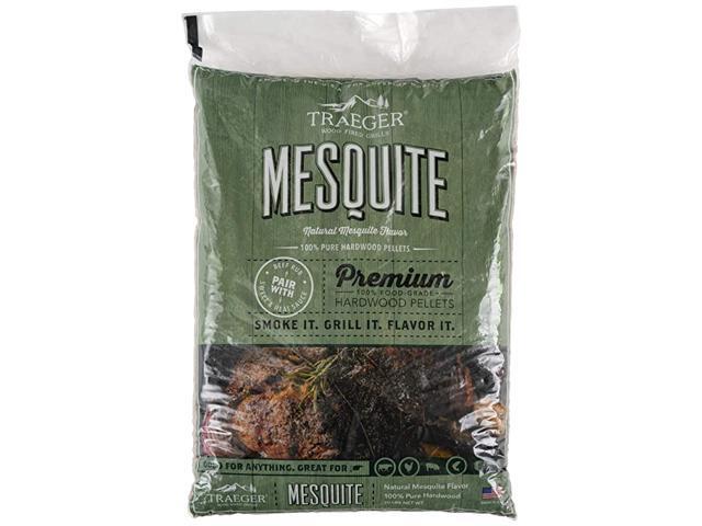 Grills PEL305 Mesquite 100 AllNatural Hardwood Pellets Grill Smoke Bake Roast Braise and BBQ 20 lb Bag