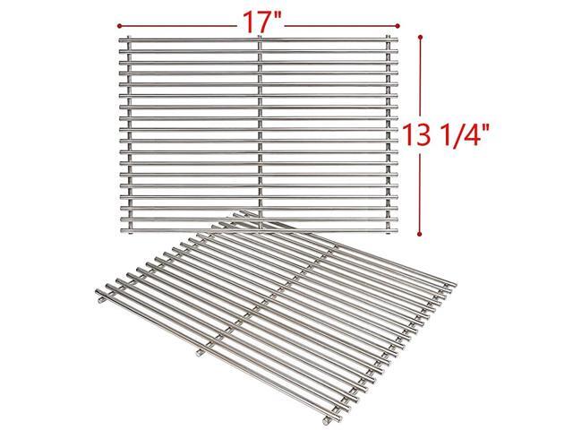 Grill Grates for Nexgrill 4 Burner 7200830H 7200783E 5 Burner 7200888 7200888N 2 Burner 7200864 17 inch Stainless Steel Cooking Grates Replacement