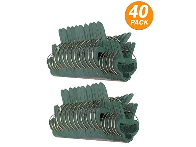 40 Piece Green Gentle Gardening Plant amp Flower Lever Loop Gripper Clips Tool for Supporting or Straightening Plant Stems Stalks and Vines