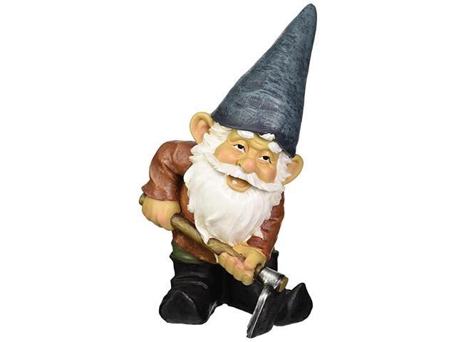 Garden Gnome Statue Bulldoze The Dirty Hoe Outdoor Garden Gnomes Funny Lawn Gnome Statues
