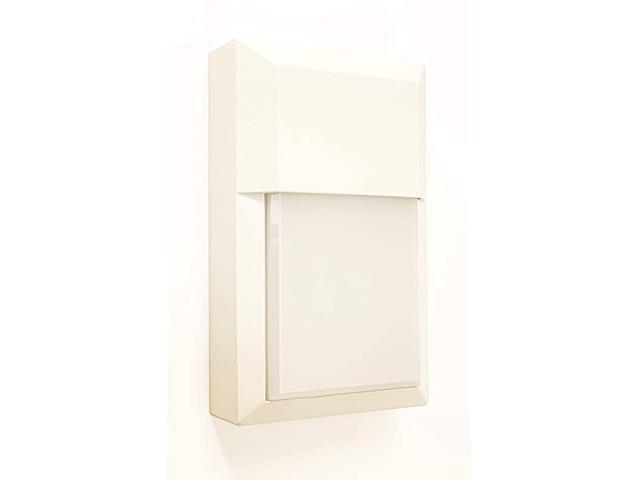 Commercial Residential Outdoor Sconce Wall Pack Light Wet Location Built in LED Gives 100W of Light 1000 lumens from 12W of Power White Cast