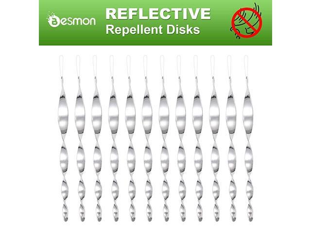 Woodpecker Bird Scare DevicesReflective Scare Rods Control Device to Keep Birds Away From Patio PoolChristmas Reflective Strip Hanging Home as