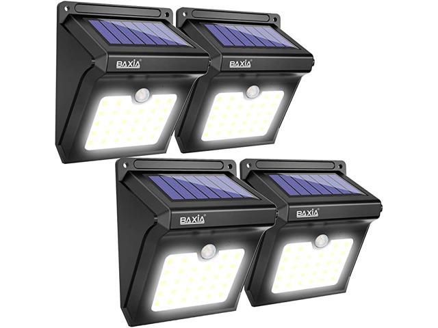 BXSL101 Solar Lights Outdoor 28 LED Wireless Waterproof Security Solar Motion Sensor Lights 400LM4 Packs