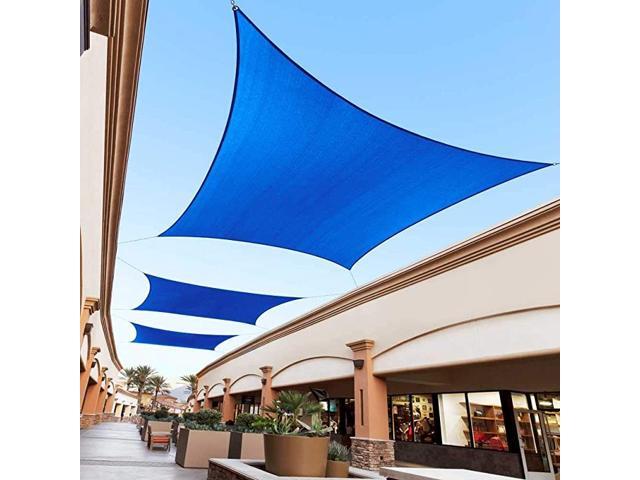 9 x 12 Blue Custom Size Order to Make Sun Shade Sail RTAPR0812 Canopy Mesh UV Block Rectangle Commercial Standard Heavy Duty 200GSM 5 Years Warranty