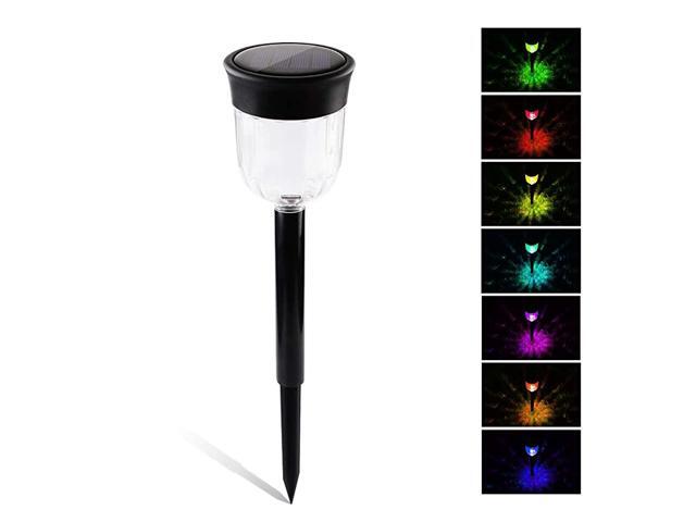 Path Lights Outdoor Color Changing Garden Lights Powered Waterproof Auto OnOff Outdoor Landscape Lighting for Yard Patio Walkway InGround Spike 1 Pack