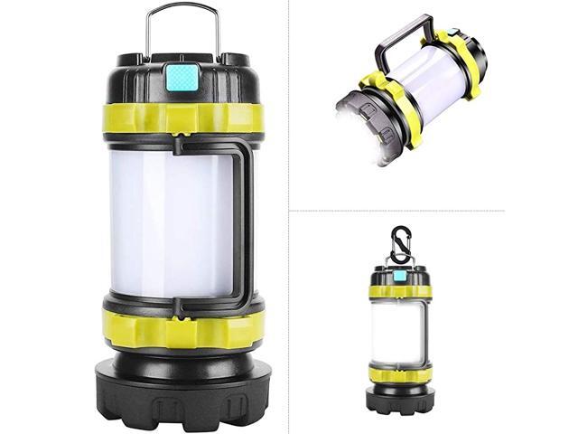 Camping LanternFlashlights LanternsRechargeable Tent Light4 Light Modes 3600mAh Power Bank IPX4 Waterproof Perfect for Hurricane Emergency Outdoor