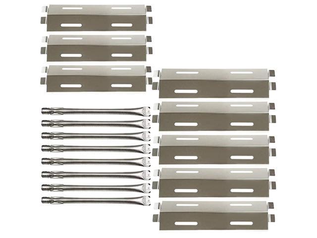 8Pack Repair Kit Stainless Steel Grill BurnersHeat Plates Heat Shield Replacement for Bakers and Chefs GR2039201BC00 GD430 ST1017012939 Grill Chef