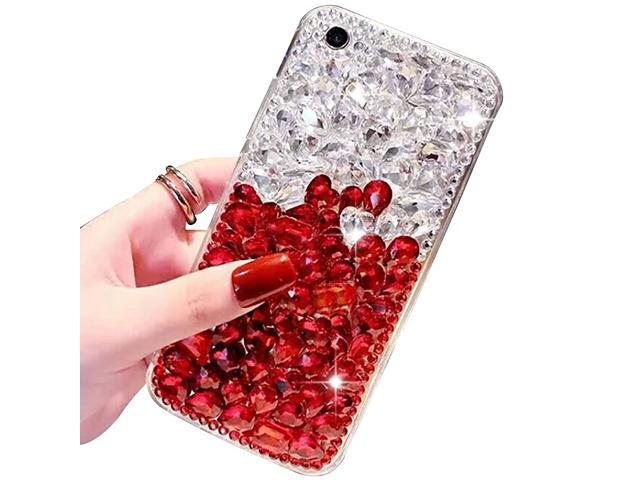 Diamond Case for Samsung Galaxy A30A20Aearl 3D Homemade Luxury Sparkle Crystal Rhinestone Shiny Glitter Full Clear Stones Back Phone Cover with