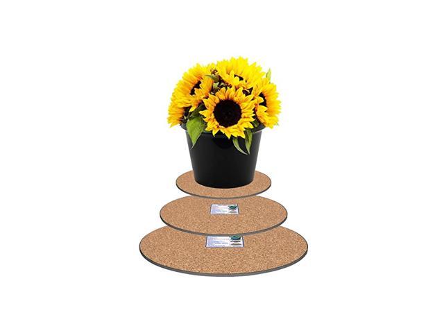 Cork Plant Mat 2 Packs Each of 6 8 10 6Pack Round Cork Plant Coasters Use as Planter Coaster or Pads for Your Arts amp Crafts