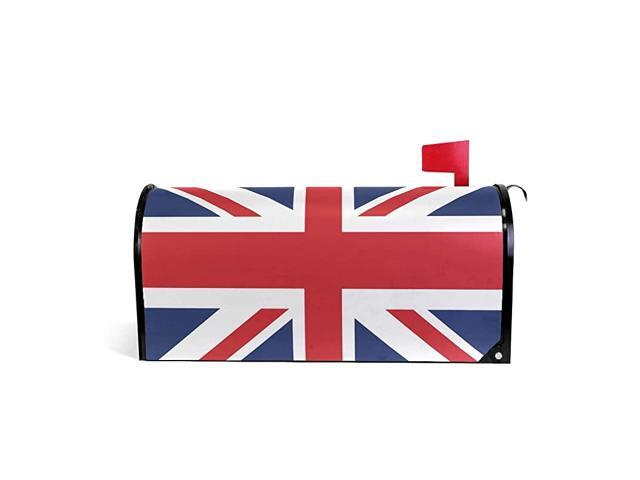 CUTEXL Magnetic Mailbox Covers British Union Jack Flag Stripe Mailbox Letter Post Box Cover Wrap Garden Yard Home Decor Large Size 254quotx2078quot