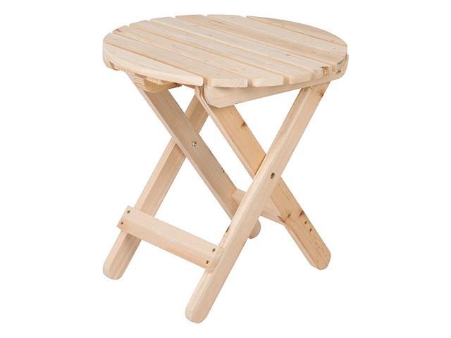 4108N Adirondack Round Folding Table Natural
