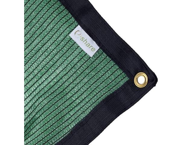 70 Green Shade Cloth Taped Edge with Grommets 12 ft X 24 ft