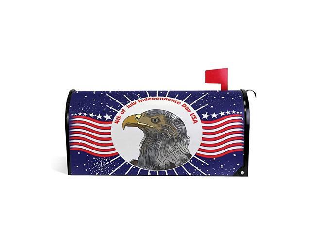 4Th of July Independence Day Mailbox CoverMagnetic Post Box Cover Mail WrapStandard Size for Outdoor Garden Decor 207x1803 inch 2040334