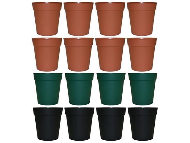 Set of 16 Plastic Multi Color 55quot Starter Flower PlanterPot 16 55quot Starter