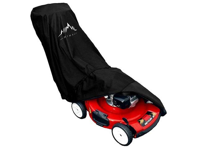 Lawn Mower Cover Heavy Duty 600D Polyester Oxford Waterproof UV Protection Universal Fit with Drawstring amp Cover Storage Bag