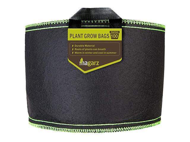 Fabric Flower Pots Garden Felt Grow Bags with Handle 100 Gallon