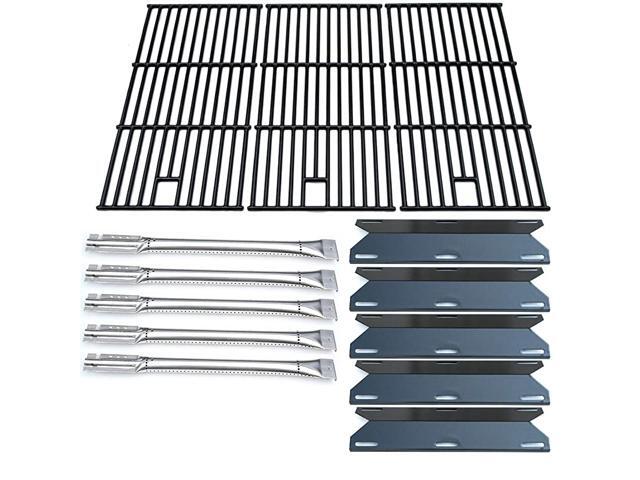 Store Parts Kit DG180 Replacement for Perfect Flame 5 Burner 7200522 Charmglow 5 Burner 72003967200578 Gas GrillSS Burner + Porcelain Steel Heat