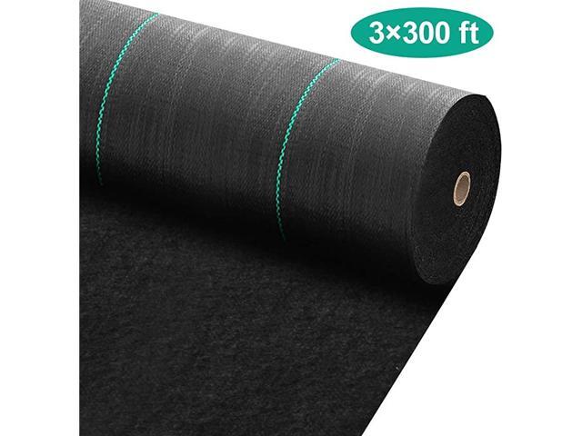 3ft x 300ft Weed Barrier Landscape Fabric 58oz Heavy Duty Ground Cover Weed Cloth Geotextile Fabric Durable Driveway Cover Garden Lawn Fabric