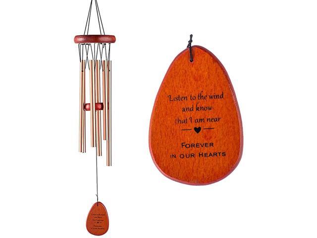 Wind Chimes Personalized Outdoor Sympathy Wind Chimes Gift Keepsake for Deceased Loved Aluminum Tubes Wooden Wind Bell for GardenPatio Deco 245 Inch