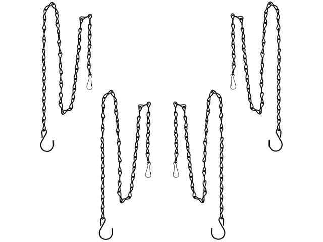 Hanging Chain for Hanging Bird Feeders Birdbaths Planters and Lanterns 4 Pack 35 Inch Black
