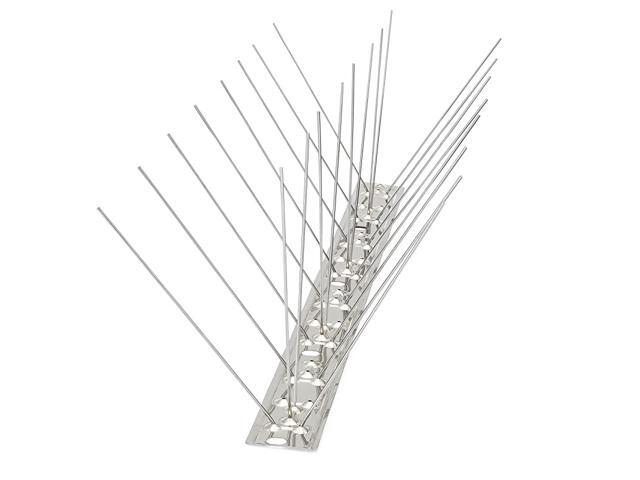 Stainless Steel Spikes for Pigeons and Other Small Birds Industrial 4quot Wide Design Contains no Plastic 11 Foot Coverage