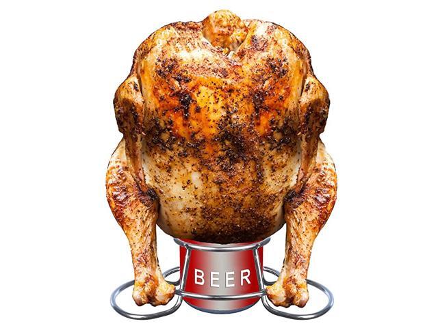 Beer Can Chicken Holder Stainless Steel Beer Chicken Roaster for Grill Oven or Smoker
