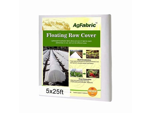 Plant Covers Freeze Protection 095oz 5Ft×25Ft Floating Row Covers for VegetablesFrost Blanket for Cold ProtectionPest ProtectionAnimalsSeason