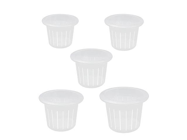Orchid Breathable Slotted Clear Plastic Pot Growers Assortment 10 pots Two of Them are 4quot5quot6quot7quot75quot